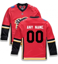 Youth Calgary Flames Fanatics Branded Red Home Replica Custom Jersey