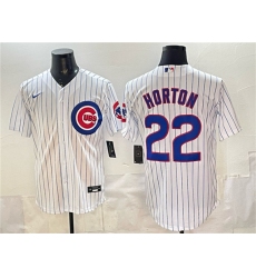 Men's Chicago Cubs #22 Cade Horton White Cool Base Stitched Baseball Jersey