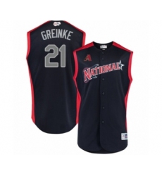 Youth Arizona Diamondbacks #21 Zack Greinke Authentic Navy Blue National League 2019 Baseball All-Star Jersey