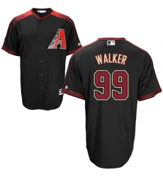 Men's Majestic Arizona Diamondbacks #99 Taijuan Walker Authentic Black/Brick Alternate Cool Base MLB Jersey