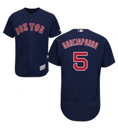 Men's Majestic Boston Red Sox #5 Nomar Garciaparra Navy Blue Alternate Flex Base Authentic Collection MLB Jersey