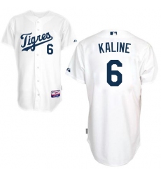 Men's Majestic Detroit Tigers #6 Al Kaline Replica White 