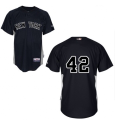 Youth Majestic New York Yankees #42 Mariano Rivera Replica Black MLB Jersey