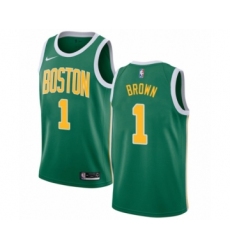 Youth Nike Boston Celtics #1 Walter Brown Green Swingman Jersey - Earned Edition