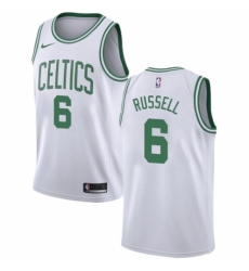Men's Nike Boston Celtics #6 Bill Russell Swingman White NBA Jersey - Association Edition