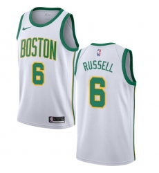 Women's Nike Boston Celtics #6 Bill Russell Swingman White NBA Jersey - City Edition