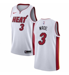 Youth Nike Miami Heat #3 Dwyane Wade Swingman NBA Jersey - Association Edition