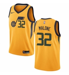 Youth Nike Utah Jazz #32 Karl Malone Swingman Gold NBA Jersey Statement Edition