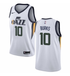 Youth Nike Utah Jazz #10 Alec Burks Authentic NBA Jersey - Association Edition