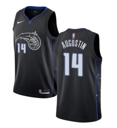 Women's Nike Orlando Magic #14 D.J. Augustin Swingman Black NBA Jersey - City Edition