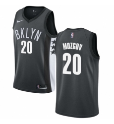 Women's Nike Brooklyn Nets #20 Timofey Mozgov Swingman Gray NBA Jersey Statement Edition