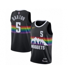Men's Denver Nuggets #5 Will Barton Swingman Black Basketball Jersey - 2019 20 City Edition
