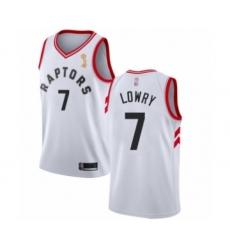 Youth Toronto Raptors #7 Kyle Lowry Swingman White 2019 Basketball Finals Champions Jersey - Association Edition