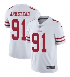 Men's Nike San Francisco 49ers #91 Arik Armstead White Vapor Untouchable Limited Player NFL Jersey