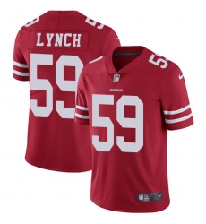 Youth Nike San Francisco 49ers #59 Aaron Lynch Red Team Color Vapor Untouchable Limited Player NFL Jersey