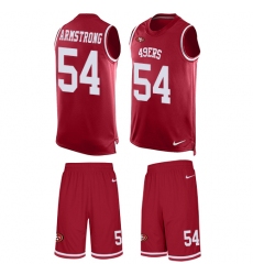 Men's Nike San Francisco 49ers #54 Ray-Ray Armstrong Limited Red Tank Top Suit NFL Jersey