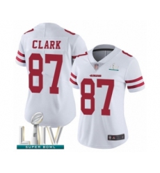 Women's San Francisco 49ers #87 Dwight Clark White Vapor Untouchable Limited Player Super Bowl LIV Bound Football Jersey