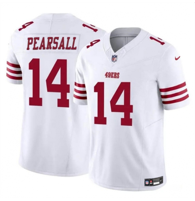 Youth San Francisco 49ers #14 Ricky Pearsall White 2024 Draft F.U.S.E. Vapor Untouchable Limited Football Stitched Jersey