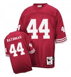 Mitchell and Ness San Francisco 49ers #44 Tom Rathman Authentic Red NFL Jersey