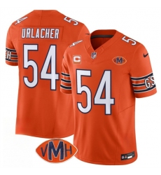 Men's Chicago Bears #54 Brian Urlacher Orange 2025 F.U.S.E. With 4-Star C VMH Vapor Untouchable Limited Football Stitched Jersey