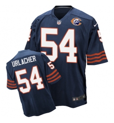 Men's Nike Chicago Bears #54 Brian Urlacher Elite Navy Blue Throwback NFL Jersey