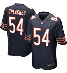 Men's Nike Chicago Bears #54 Brian Urlacher Game Navy Blue Team Color NFL Jersey