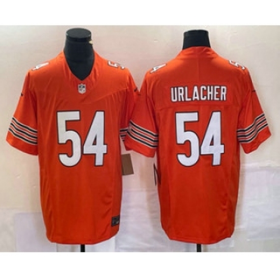 Men's Nike Chicago Bears #54 Brian Urlacher Orange 2023 FUSE Vapor Limited Stitched Jersey Men's Nike Chicago Bears #54 Brian Urlacher Orange 2023 FUSE Vapor Limited Stitched Jersey