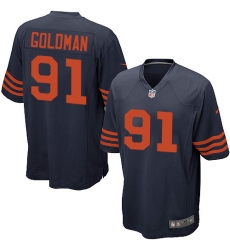Men's Nike Chicago Bears #91 Eddie Goldman Game Navy Blue Alternate NFL Jersey