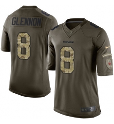 Men's Nike Chicago Bears #8 Mike Glennon Elite Green Salute to Service NFL Jersey