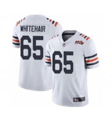 Men's Chicago Bears #65 Cody Whitehair White 100th Season Limited Football Jersey