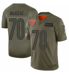 Men's Chicago Bears #70 Bobby Massie Limited Camo 2019 Salute to Service Football Jersey