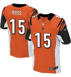 Men's Nike Cincinnati Bengals #15 John Ross Elite Orange Alternate NFL Jersey