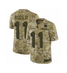 Youth Cincinnati Bengals #11 John Ross Limited Camo 2018 Salute to Service Football Jersey