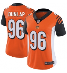 Women's Nike Cincinnati Bengals #96 Carlos Dunlap Vapor Untouchable Limited Orange Alternate NFL Jersey