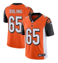 Youth Nike Cincinnati Bengals #65 Clint Boling Vapor Untouchable Limited Orange Alternate NFL Jersey