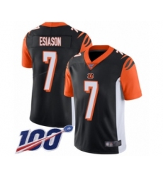 Men's Cincinnati Bengals #7 Boomer Esiason Black Team Color Vapor Untouchable Limited Player 100th Season Football Jersey