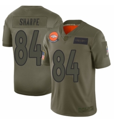 Women's Denver Broncos #84 Shannon Sharpe Limited Camo 2019 Salute to Service Football Jersey