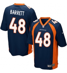 Men's Nike Denver Broncos #48 Shaquil Barrett Game Navy Blue Alternate NFL Jersey