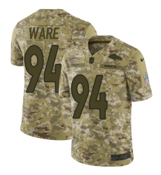 Men's Nike Denver Broncos #94 DeMarcus Ware Limited Camo 2018 Salute to Service NFL Jersey
