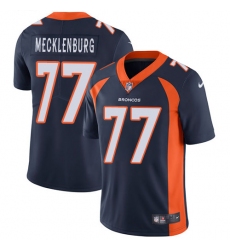 Men's Nike Denver Broncos #77 Karl Mecklenburg Navy Blue Alternate Vapor Untouchable Limited Player NFL Jersey
