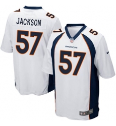 Men's Nike Denver Broncos #57 Tom Jackson Game White NFL Jersey
