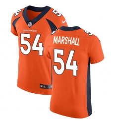 Men's Nike Denver Broncos #54 Brandon Marshall Orange Team Color Vapor Untouchable Elite Player NFL Jersey