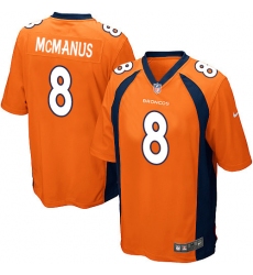 Men's Nike Denver Broncos #8 Brandon McManus Game Orange Team Color NFL Jersey