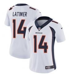 Women's Nike Denver Broncos #14 Cody Latimer White Vapor Untouchable Limited Player NFL Jersey