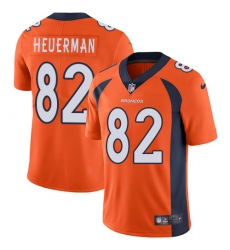 Youth Nike Denver Broncos #82 Jeff Heuerman Orange Team Color Vapor Untouchable Limited Player NFL Jersey