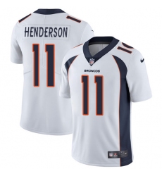 Youth Nike Denver Broncos #11 Carlos Henderson White Vapor Untouchable Limited Player NFL Jersey