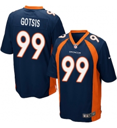 Men's Nike Denver Broncos #99 Adam Gotsis Game Navy Blue Alternate NFL Jersey