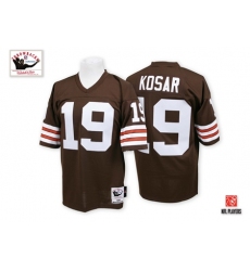 Mitchell And Ness Cleveland Browns #19 Bernie Kosar Brown Team Color Authentic Throwback NFL Jersey
