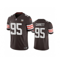 Men's Nike Cleveland Browns #95 Myles Garrett Brown 2023 F.U.S.E. Jim Brown Memorial Vapor Untouchable Limited Football Stitched Jersey