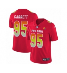 Youth Nike Cleveland Browns #95 Myles Garrett Limited Red AFC 2019 Pro Bowl NFL Jersey